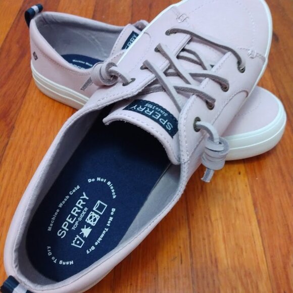 SPERRY Top Sider Crest Vibe Slip On Boat Shoes 9.5W Rose Pink Washable Suede NEW - Picture 8 of 10